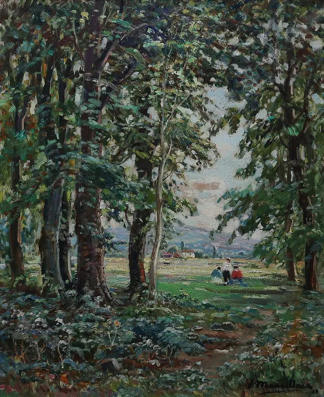 JOAQUIM MARSILLACH. Lively landscape.