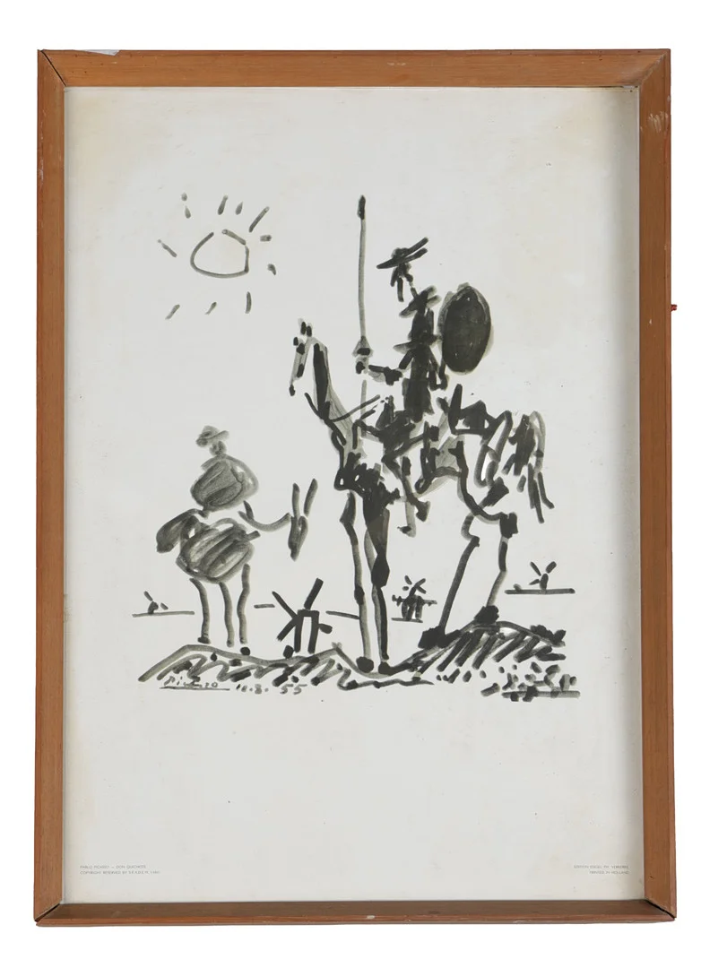 AFTER PABLO PICASSO (SPANISH, 1881 - 1973), LITHOGRAPH 'DON QUICHOTE' 1960. — Engravings & Prints — Bishop & Miller