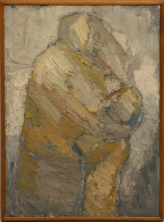 ERWIN ANDERSSON(1928-1983). Olja på duk, Abstrakt komposition, signerad, EA.