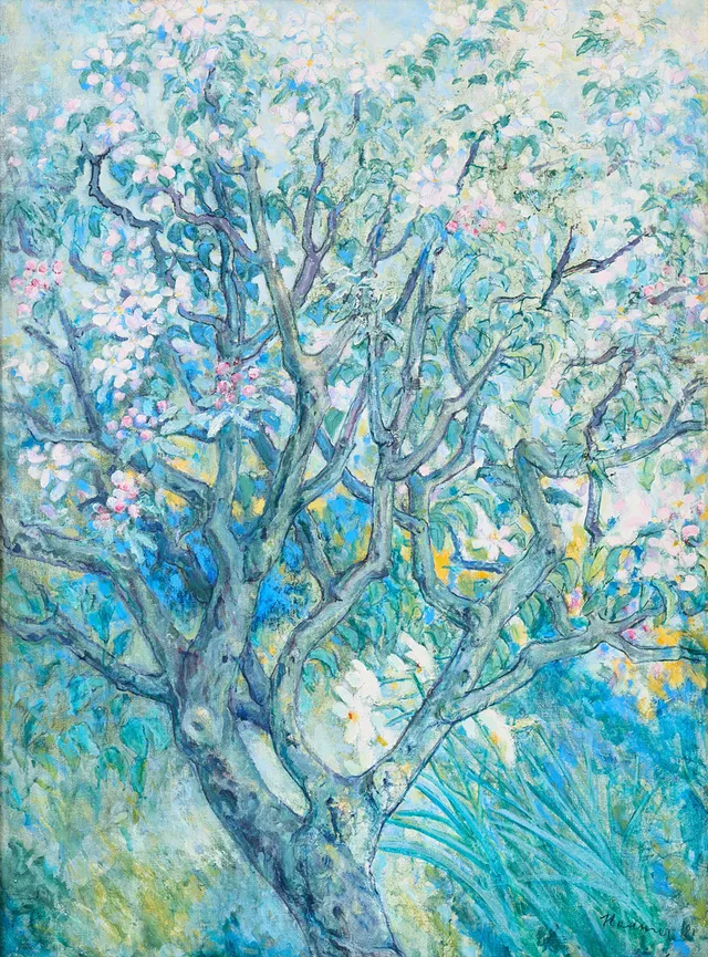 ERIK HAAMER. Blomstrande träd.