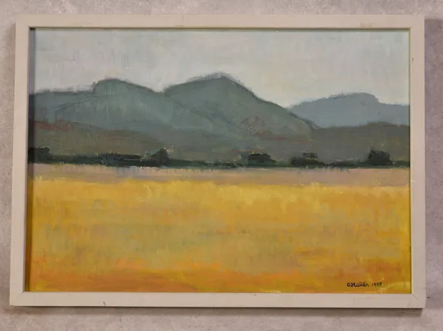 OLLE HALLÉN. 1918-1995 olja på duk signerad.