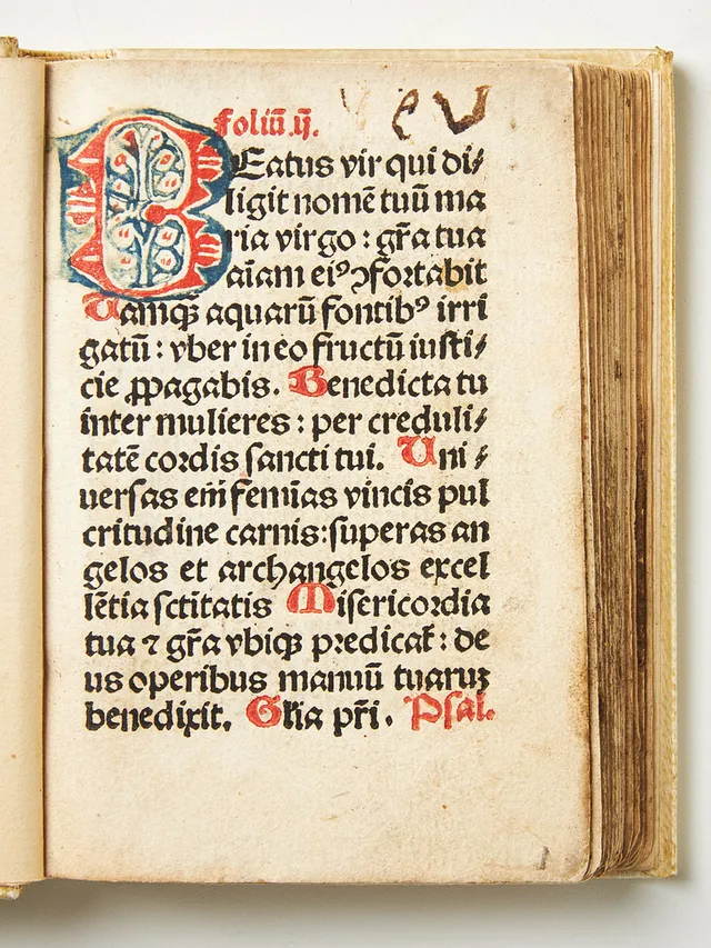 BONAVENTURA, PSALTERIUM BEATE VIRGINIS, Leipzig, Kacheloffen, 1516.