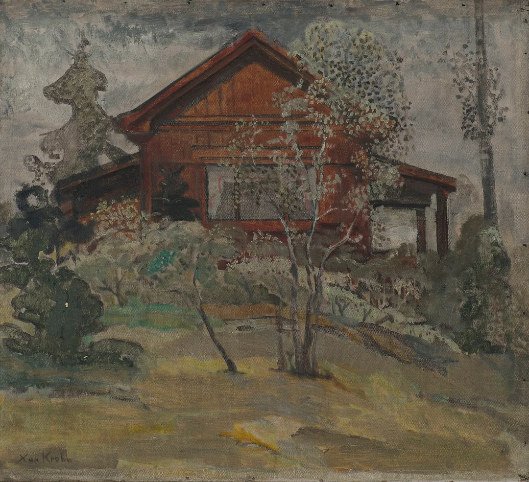 Krohn, Xan — Hus mellom trærne — Kunst/Maleri — Blomqvist