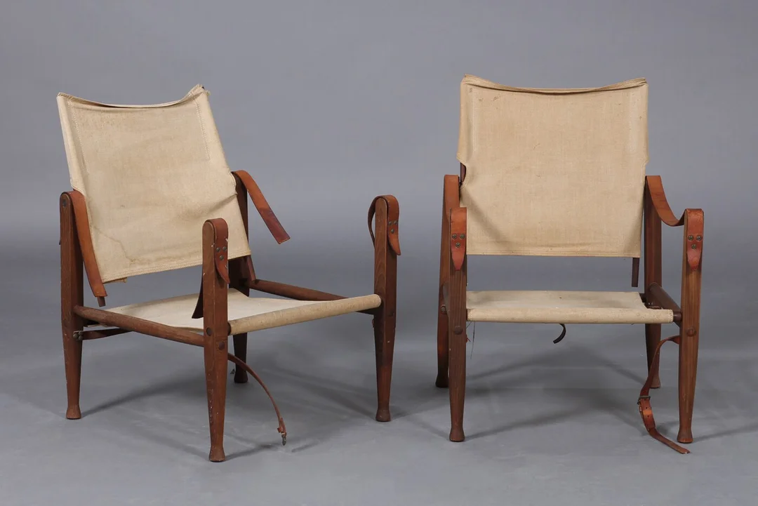 Kaare Klint. Et par Safaristole (2) — Furniture/Chairs — Lauritz