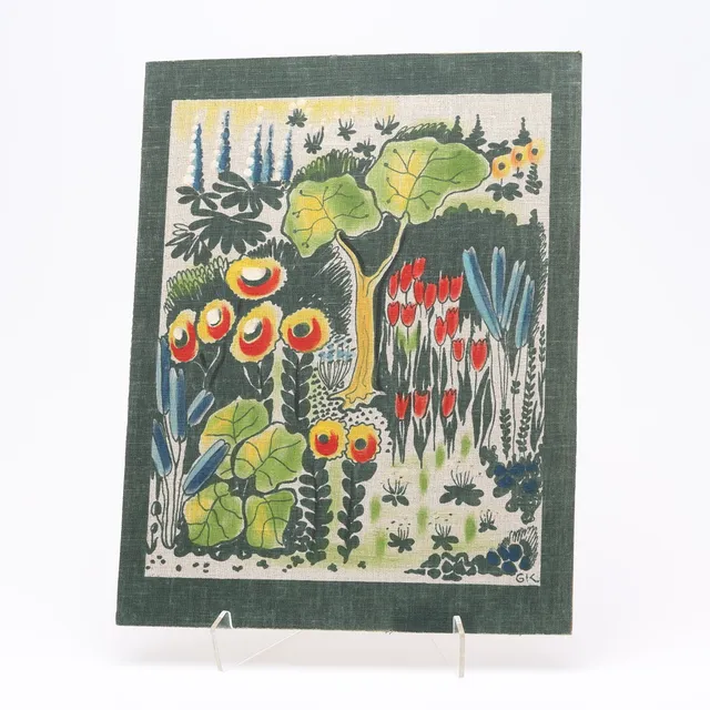 GRETA SANDBERG, Växter, textil, monogramsignerad,1958.