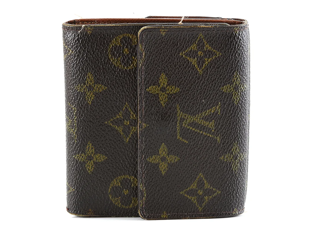 PLÅNBOK, LOUIS VUITTON, PF Compact, monogram canvas, 10x11x2cm, mynt, sedel, 4st kontokortsfack, dustbag, slitage — Accessoarer/Plånböcker — Kaplans