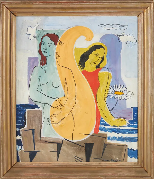 EDVARD ANDERSSON (1891-1967). Vid havet.