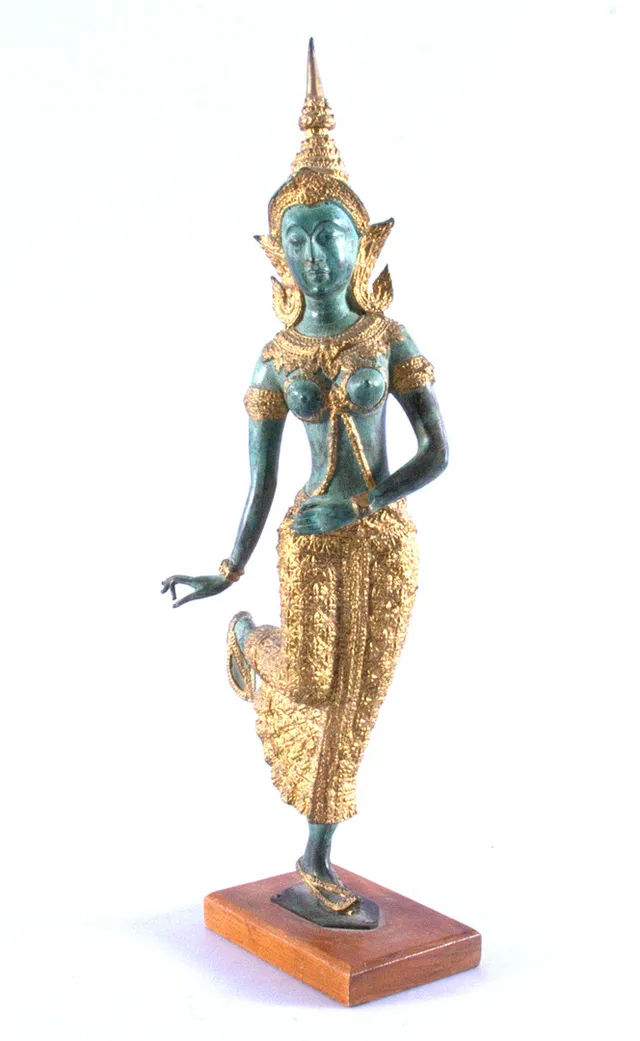 SKULPTUR, patinerad metall, Thailand.
