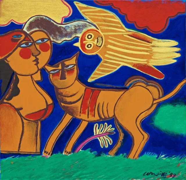 Beverloo Corneille, "Apparasion a l'animal mythique".