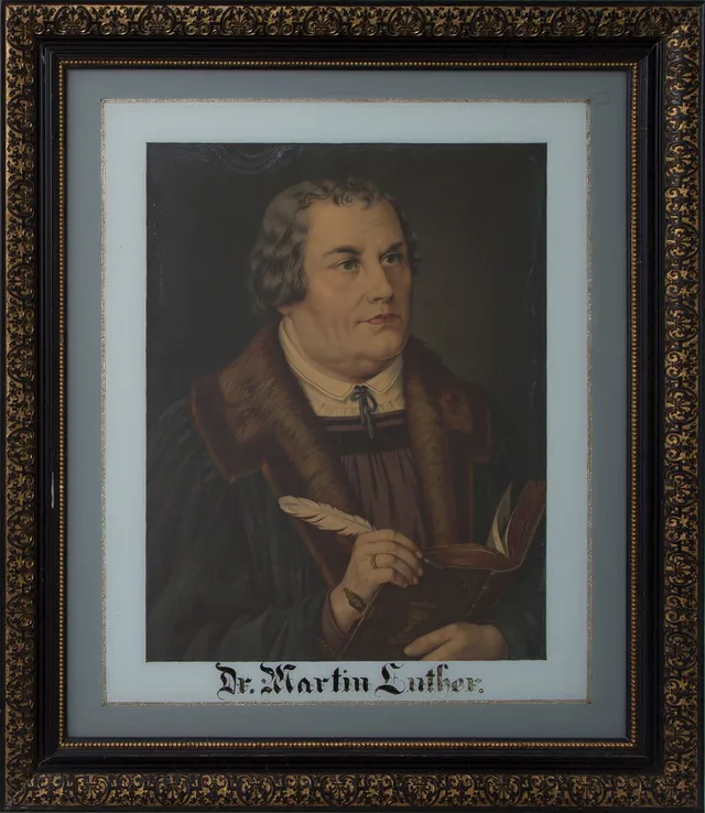 TRYCK, föreställande Martin Luther, 18/1900-tal.