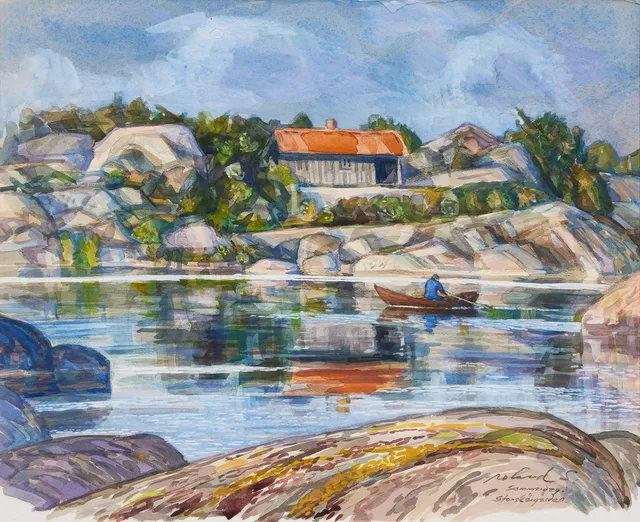 ROLAND SVENSSON. "Sommardag, Storskärgården".