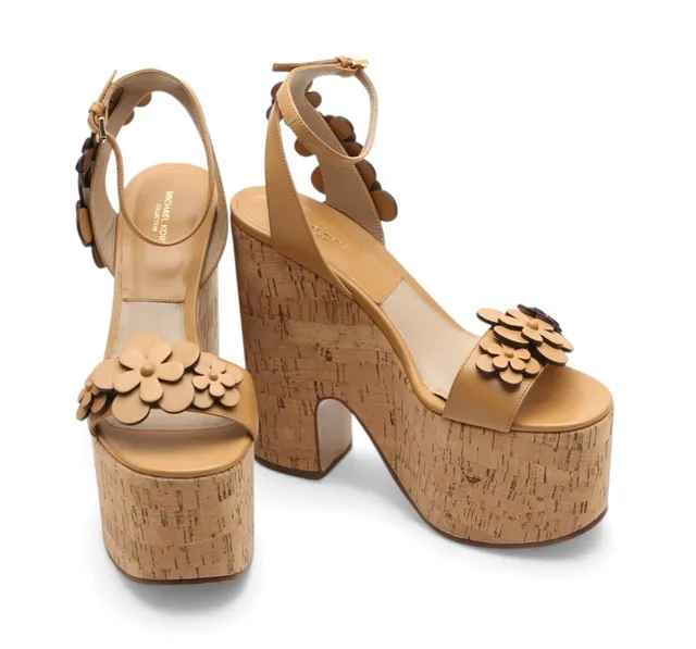 MICHAEL KORS. Sandals with flowers.
