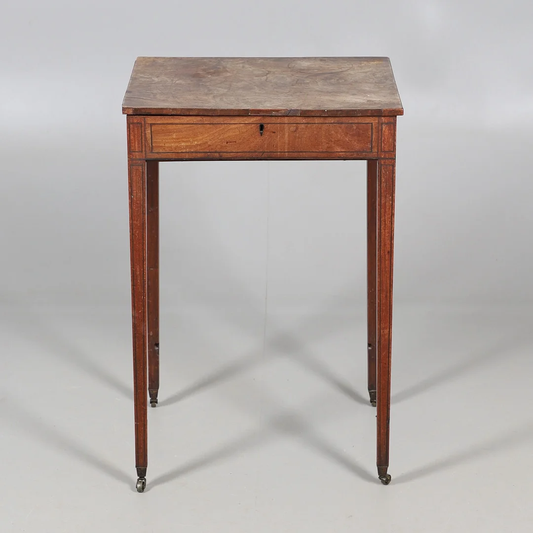 EARLY 19THC SEWING TABLE. — Cupboards, Cabinets & Shelves — Lawrences Auctioneers