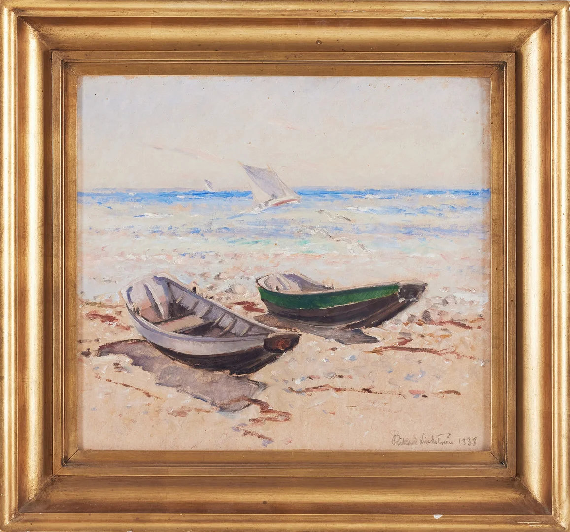 RIKARD LINDSTRÖM. Motiv från Mariehamn. — Paintings — Stockholms Auktionsverk Magasin 5