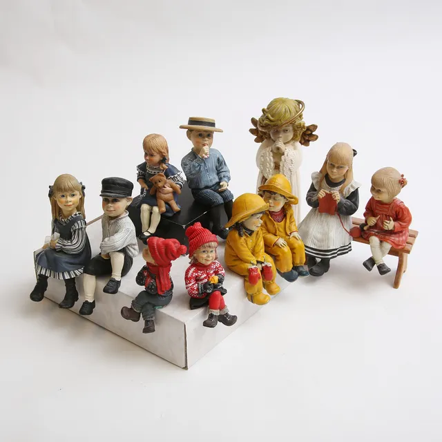 FIGURINER, 11 stycken, konstmassa, Candy Design, Norge.