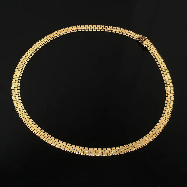 COLLIER, 18K guld, Italien, 1960-tal.