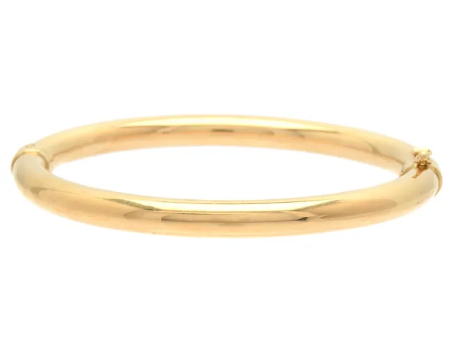 ARMRING, 18K guld, innermått ca 6 x 5 cm, ihåligt, Italien, öppningsbart, vikt 11 g.