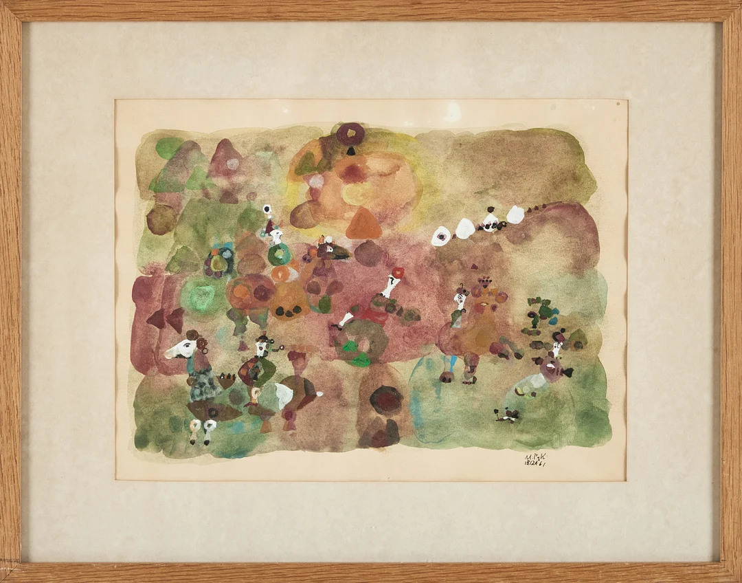 MADELEINE PYK. "Barkara". — Paintings — Stockholms Auktionsverk Magasin 5