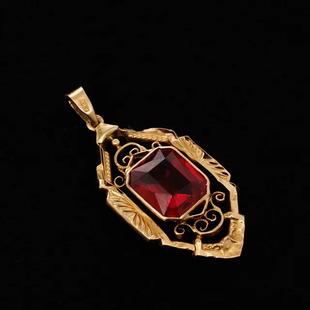 HÄNGE, 18K guld, Rubin 3 ct.