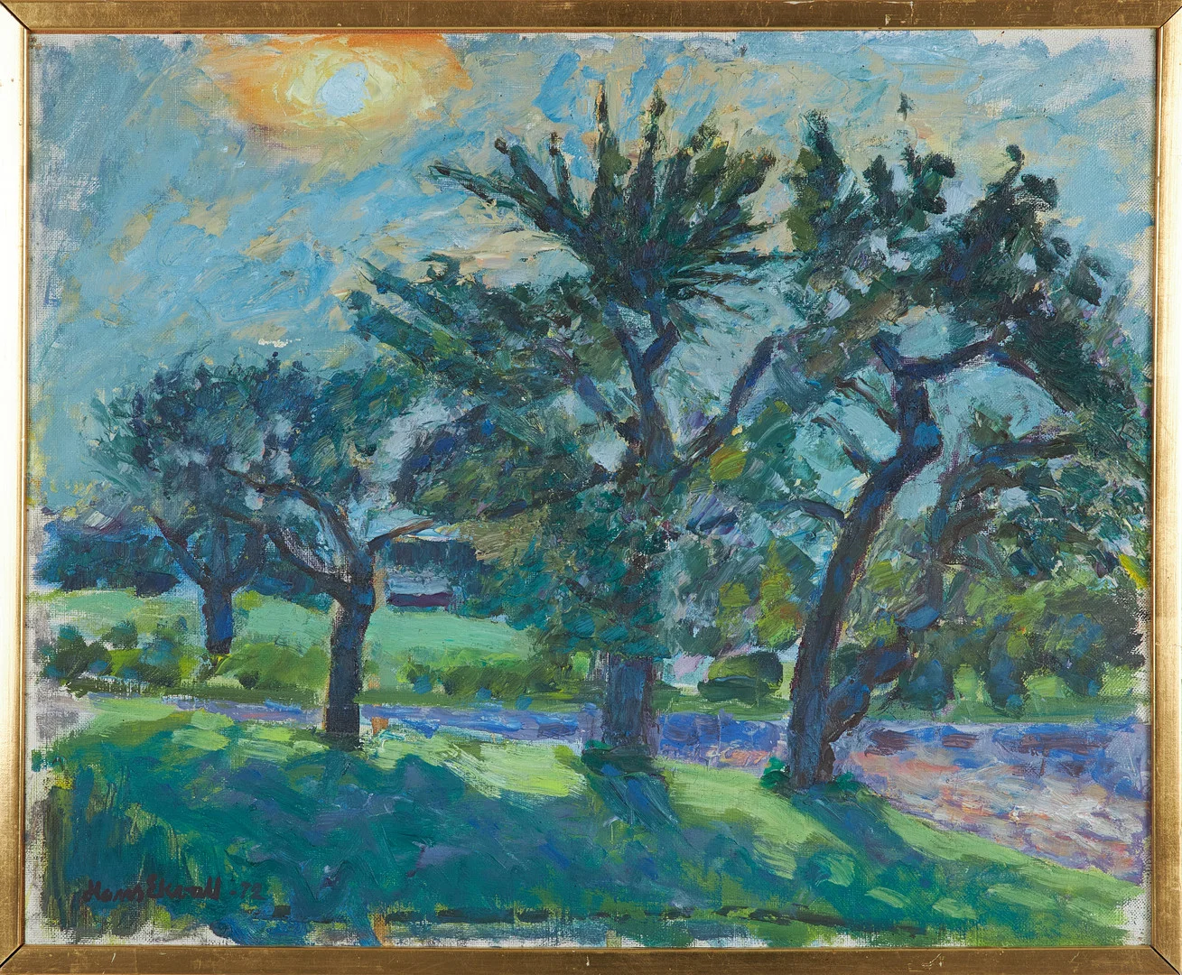 HANS EKVALL (1918-2004). olja på duk uppfodrad på pannå, signerad. — Paintings — Stockholms Auktionsverk Sickla