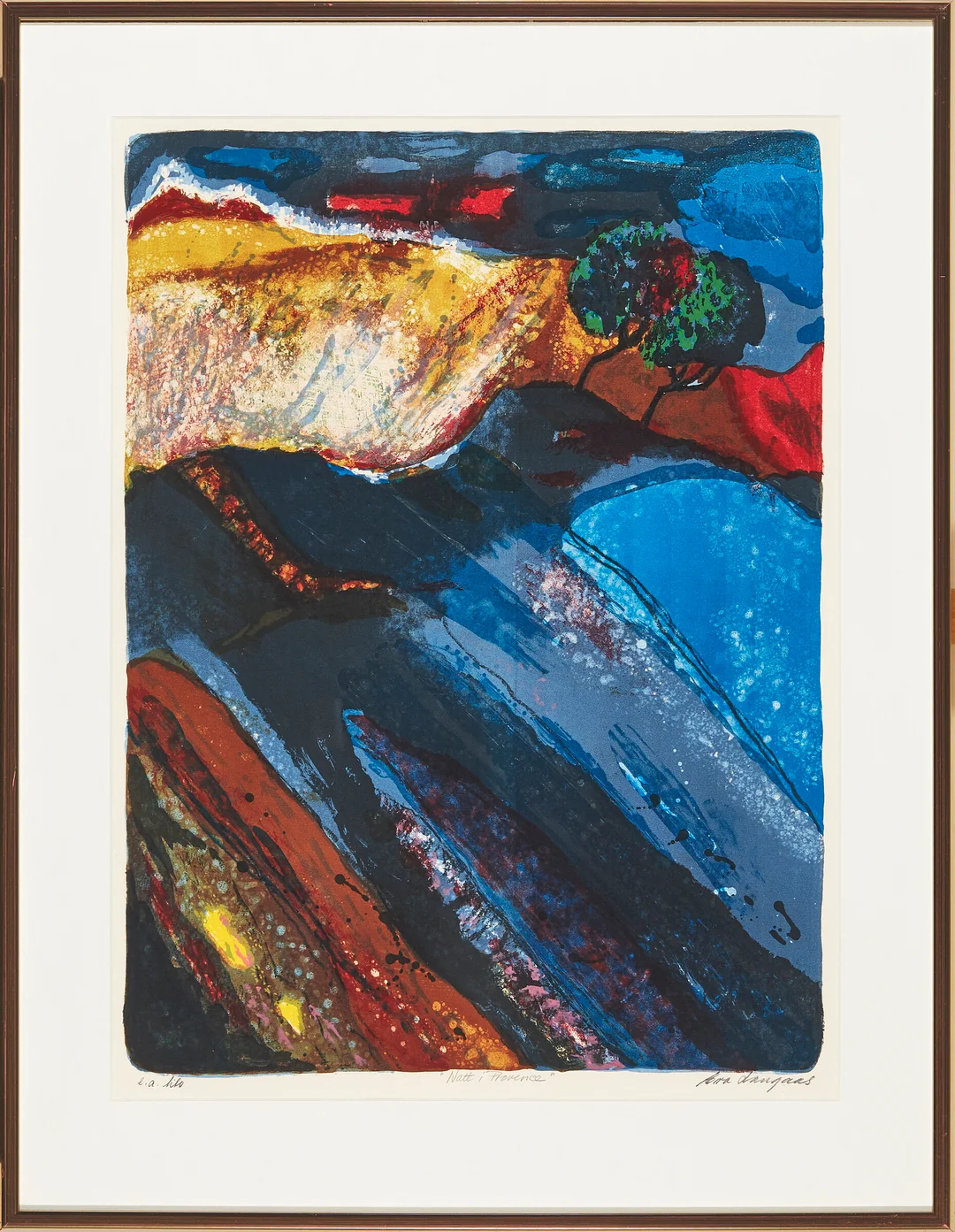Langaas, Eva — "Natt i Provence" — Kunst/Grafikk — Blomqvist